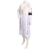 Japanese Bosozoku Kimono White Coat Pants Suit Cosplay Costume Halloween Carnival Outfit