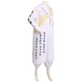 Japanese Bosozoku Kimono White Coat Pants Suit Cosplay Costume Halloween Carnival Outfit
