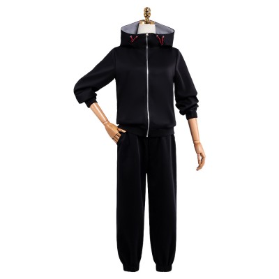Itadori Yuji Black Sportswear Cosplay Costume Halloween Carnival Outfit