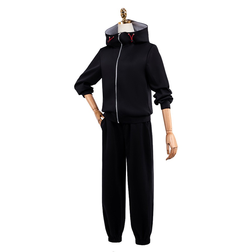 Itadori Yuji Black Sportswear Cosplay Costume Halloween Carnival Outfit