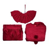 It Welcome To Derry Pennywise Red Cosplay Costume Halloween Carnival Outfit