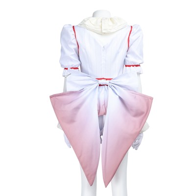 IT Pennywise Unisex White Cosplay Costume Halloween Carnival Outfit