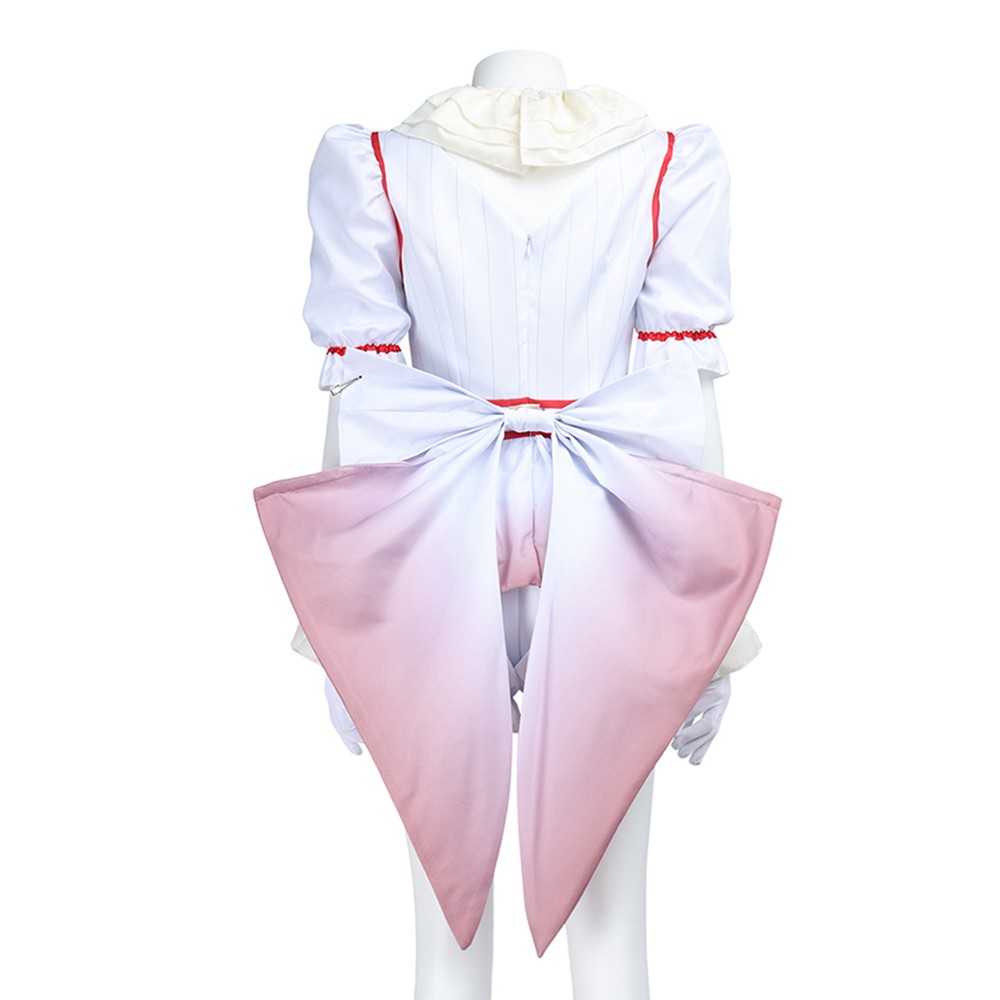 IT Pennywise Unisex White Cosplay Costume Halloween Carnival Outfit
