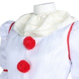IT Pennywise Unisex White Cosplay Costume Halloween Carnival Outfit