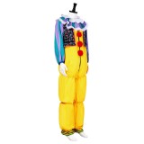It Pennywise 1990 Retro Yellow Jumpsuit Suit Cosplay Costume Halloween Carnival Outfit