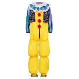 It Pennywise 1990 Retro Yellow Jumpsuit Suit Cosplay Costume Halloween Carnival Outfit