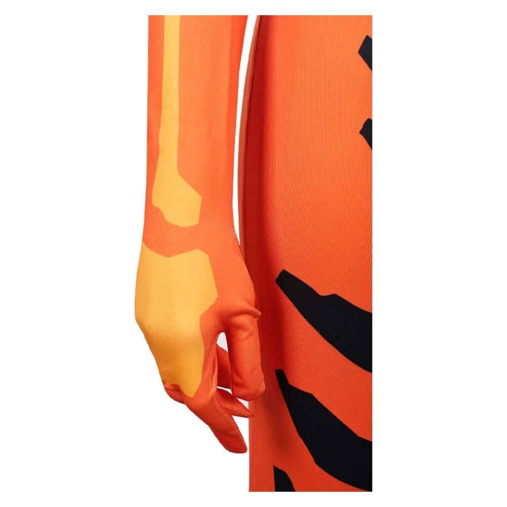 Invincible Season 4 Volcanikka Women Orange Jumpsuit Cosplay Costume Halloween Carnival Outfit