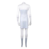 Invincible Viltrumite Women White Jumpsuit Cosplay Costume Halloween Carnival