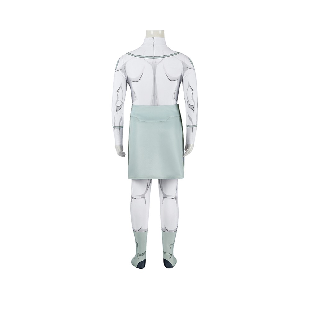 Invincible Viltrumite Kids Children White Jumpsuit Cosplay Costume Halloween Carnival Outfit