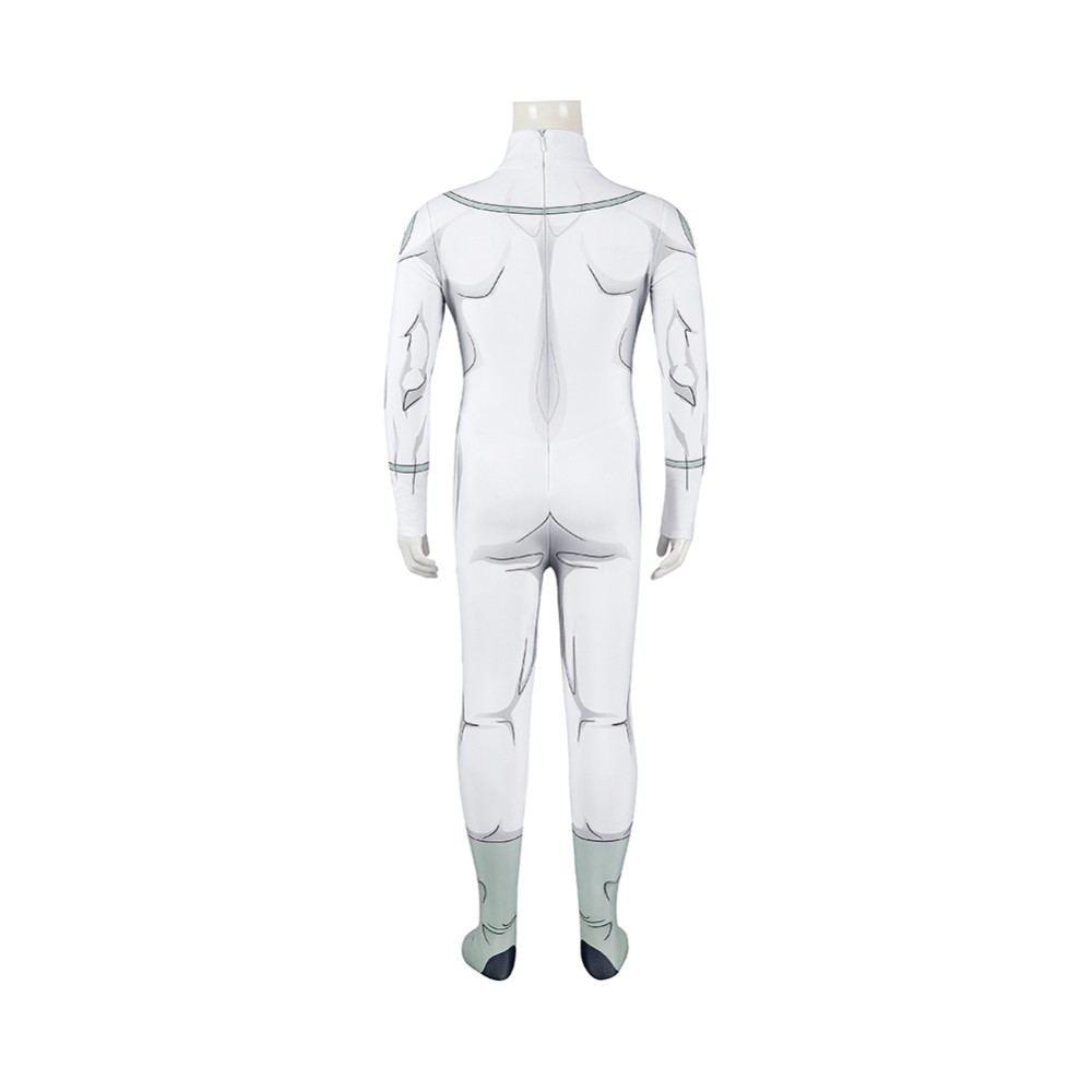 Invincible Viltrumite Kids Children White Jumpsuit Cosplay Costume Halloween Carnival Outfit