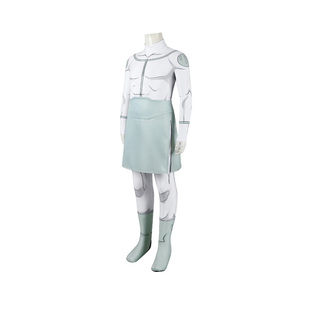 Invincible Viltrumite Kids Children White Jumpsuit Cosplay Costume Halloween Carnival Outfit