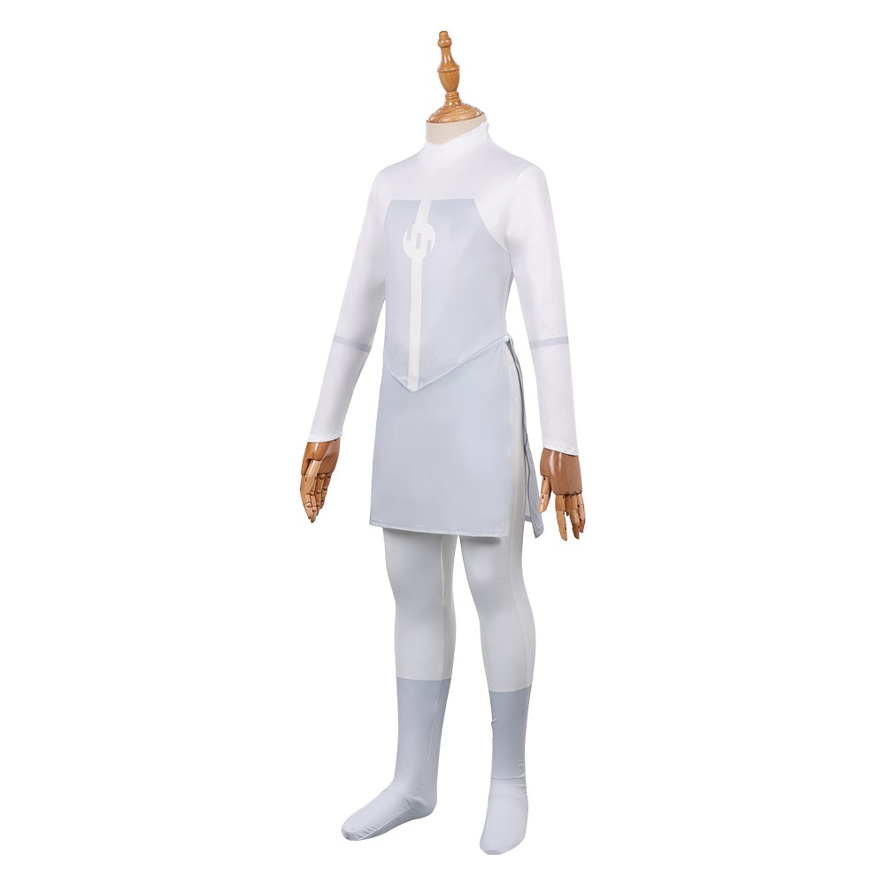 Invincible Viltrumite Kids Children White Jumpsuit Cosplay Costume Halloween Carnival