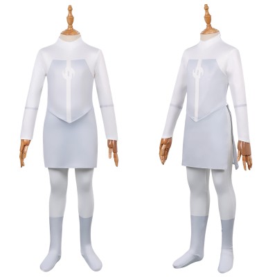 Invincible Viltrumite Kids Children White Jumpsuit Cosplay Costume Halloween Carnival