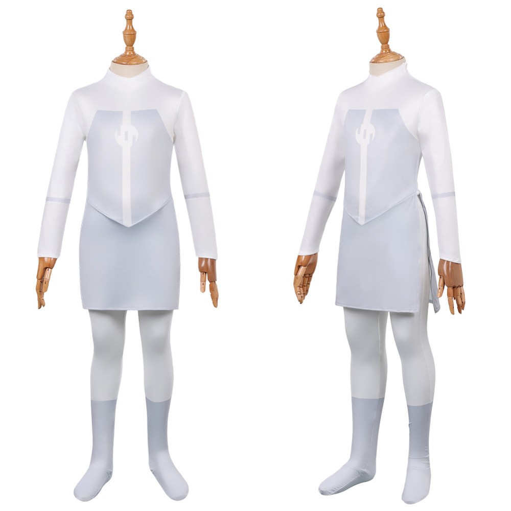 Invincible Viltrumite Kids Children White Jumpsuit Cosplay Costume Halloween Carnival