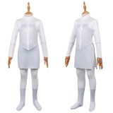 Invincible Viltrumite Kids Children White Jumpsuit Cosplay Costume Halloween Carnival