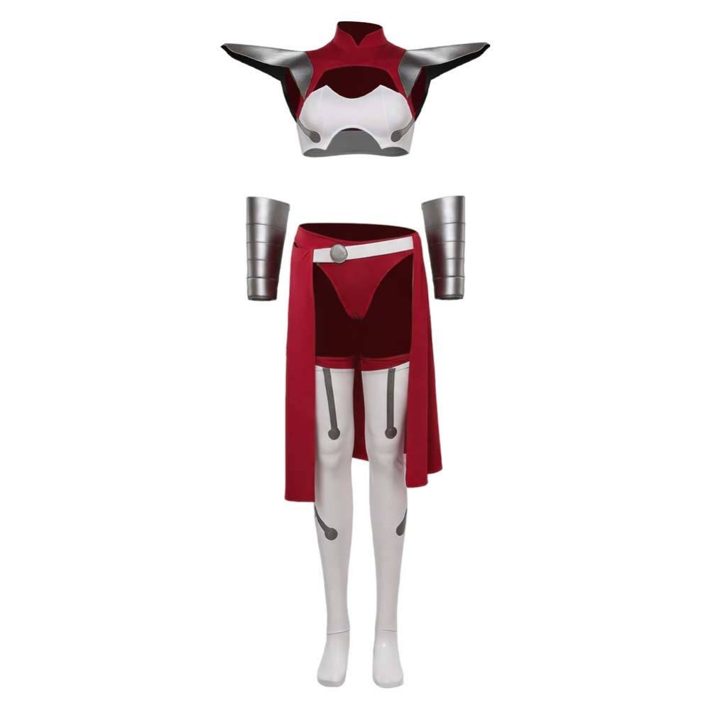 Invincible Universa Women Red Cosplay Costume Halloween Carnival Outfit