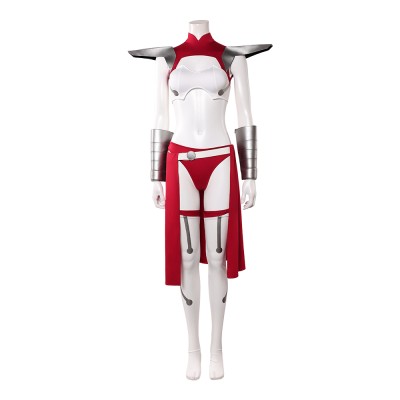 Invincible Universa Women Red and White Cosplay Costume Halloween Carnival Outfit