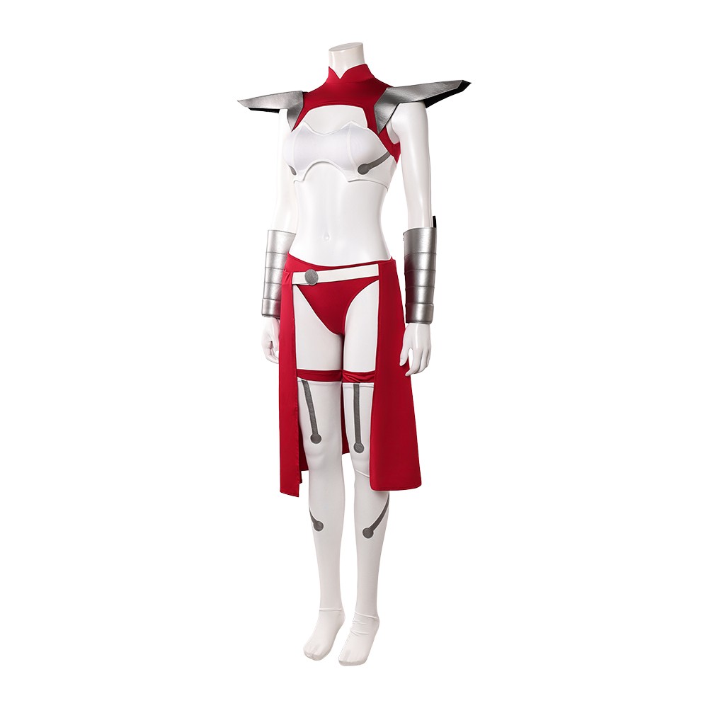 Invincible Universa Women Red and White Cosplay Costume Halloween Carnival Outfit