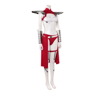 Invincible Universa Women Red and White Cosplay Costume Halloween Carnival Outfit