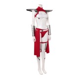 Invincible Universa Women Red and White Cosplay Costume Halloween Carnival Outfit