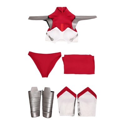Invincible Universa Women Red and White Cosplay Costume Halloween Carnival Outfit
