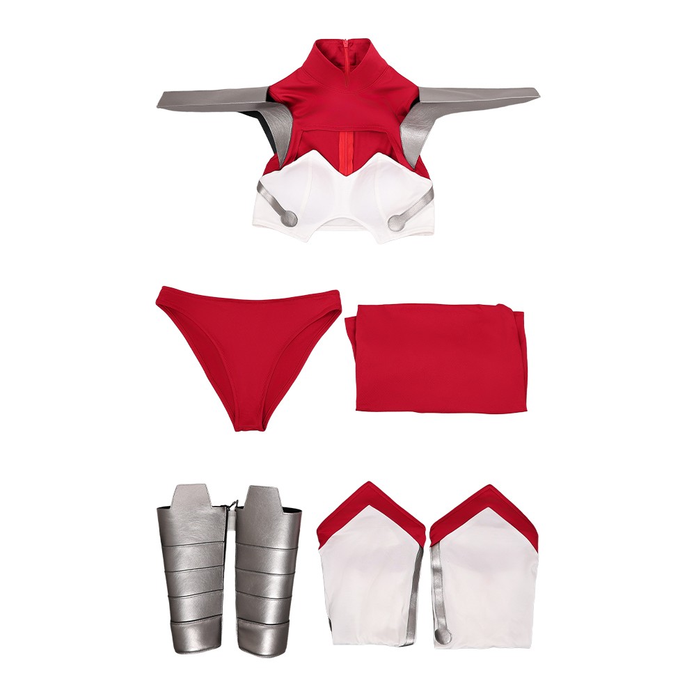 Invincible Universa Women Red and White Cosplay Costume Halloween Carnival Outfit