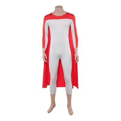 Invincible Thragg White Jumpsuit Cosplay Costume Halloween Carnival Outfit