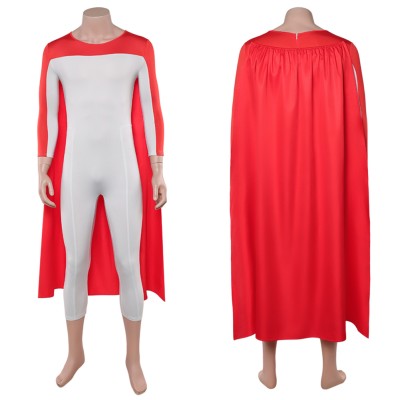 Invincible Thragg White Jumpsuit Cosplay Costume Halloween Carnival Outfit