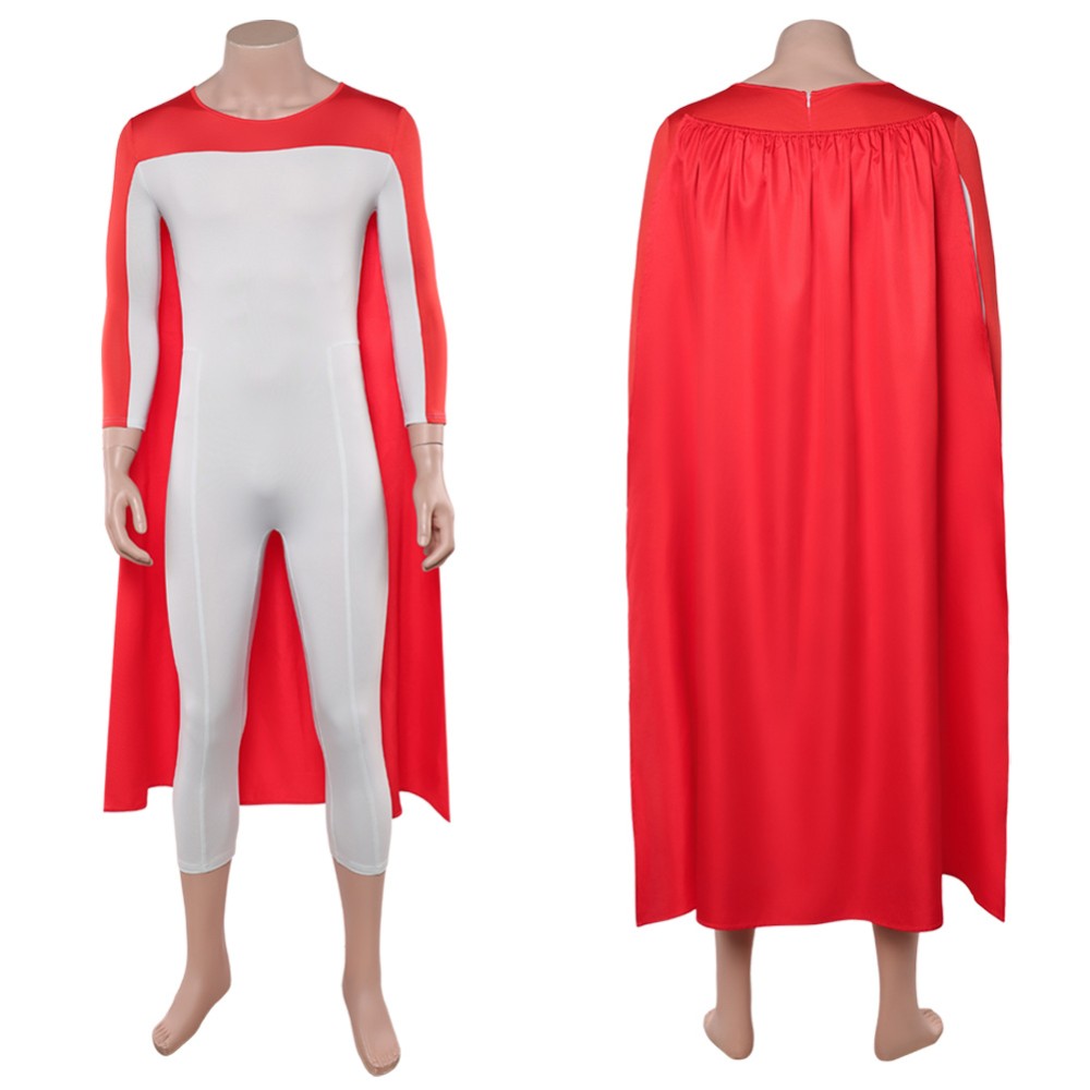 Invincible Thragg White Jumpsuit Cosplay Costume Halloween Carnival Outfit