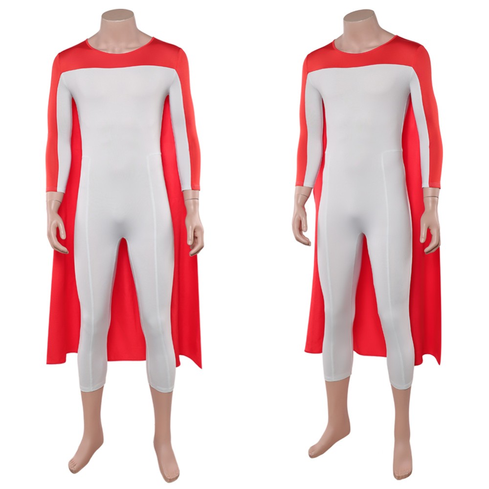 Invincible Thragg White Jumpsuit Cosplay Costume Halloween Carnival Outfit