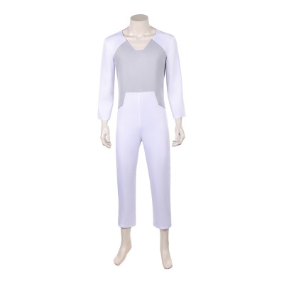 Invincible Thragg White Jumpsuit Cosplay Costume Halloween Carnival