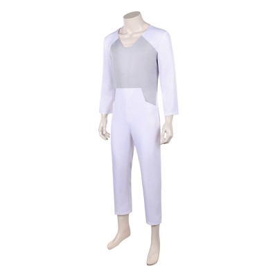Invincible Thragg White Jumpsuit Cosplay Costume Halloween Carnival