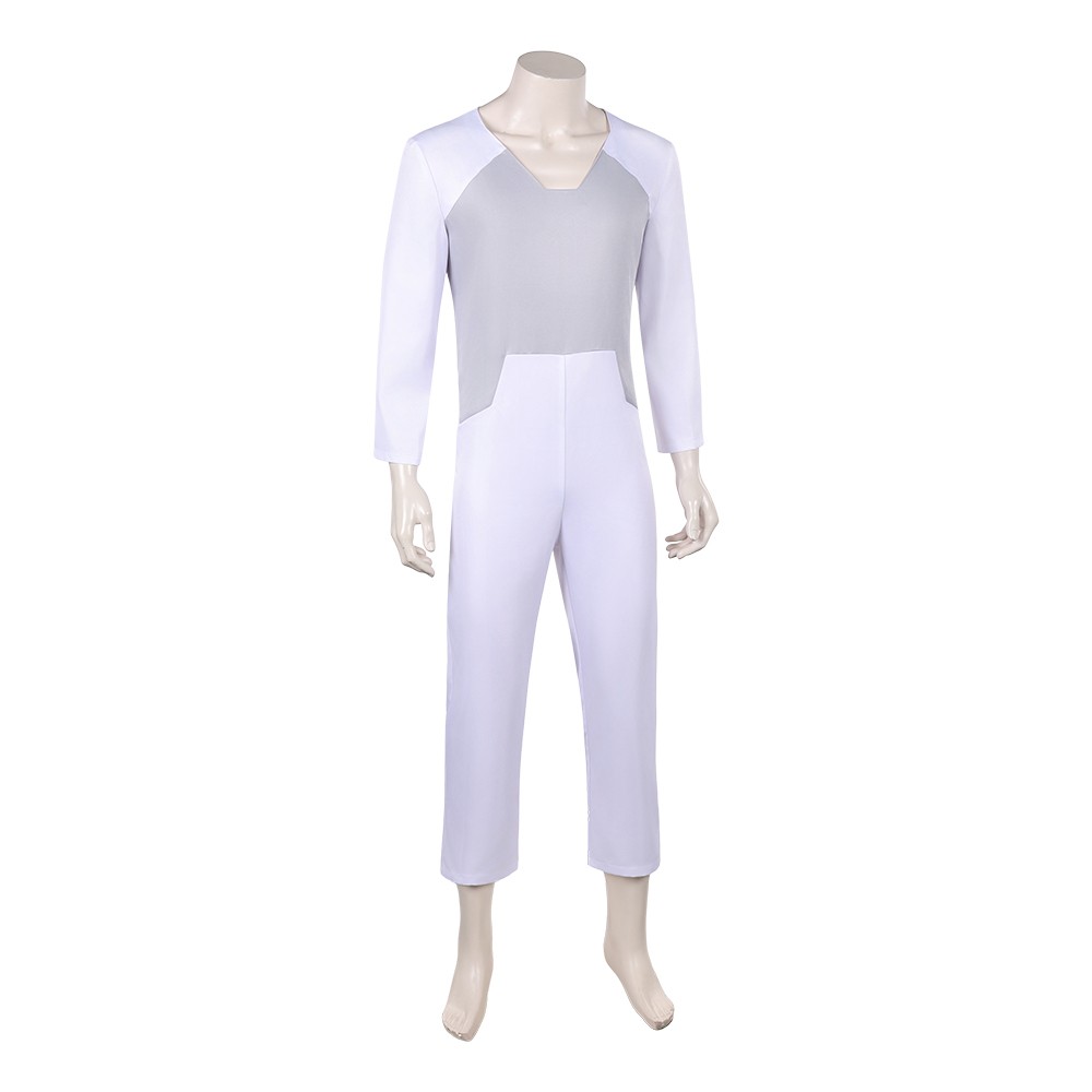 Invincible Thragg White Jumpsuit Cosplay Costume Halloween Carnival
