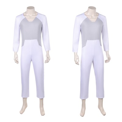 Invincible Thragg White Jumpsuit Cosplay Costume Halloween Carnival