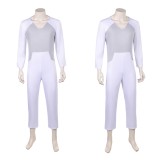 Invincible Thragg White Jumpsuit Cosplay Costume Halloween Carnival
