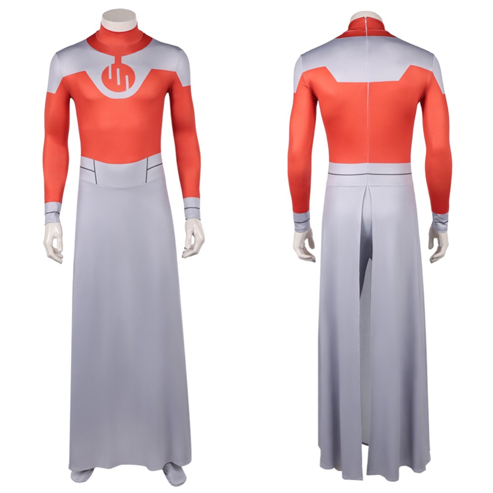 Invincible Season 4 Thragg Red Bodysuit Cosplay Costume Halloween Carnival Outfit