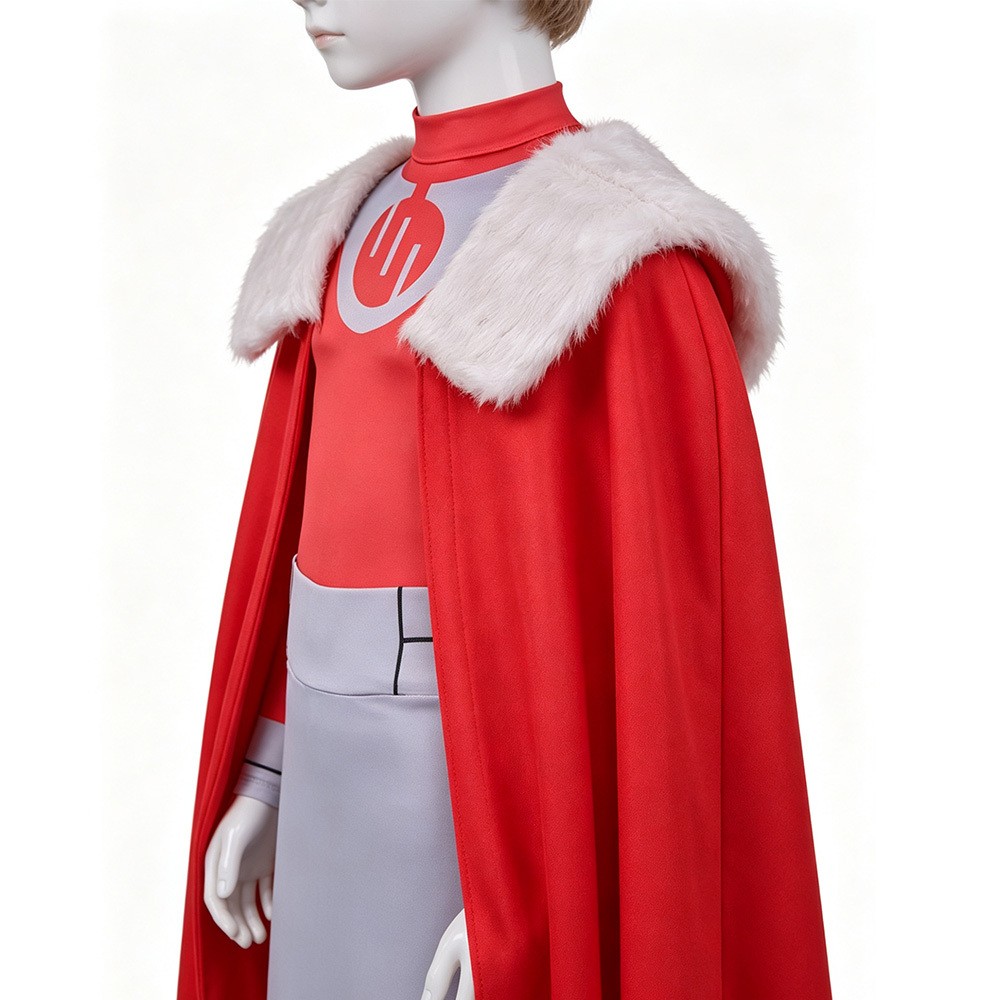 Invincible Thragg Kids Children Red Jumpsuit Cosplay Costume Halloween Carnival Outfit