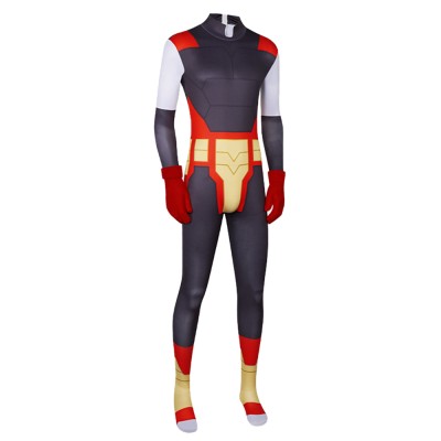 Invincible Thokk Battle Beast Black Jumpsuit Cosplay Costume Halloween Carnival Outfit