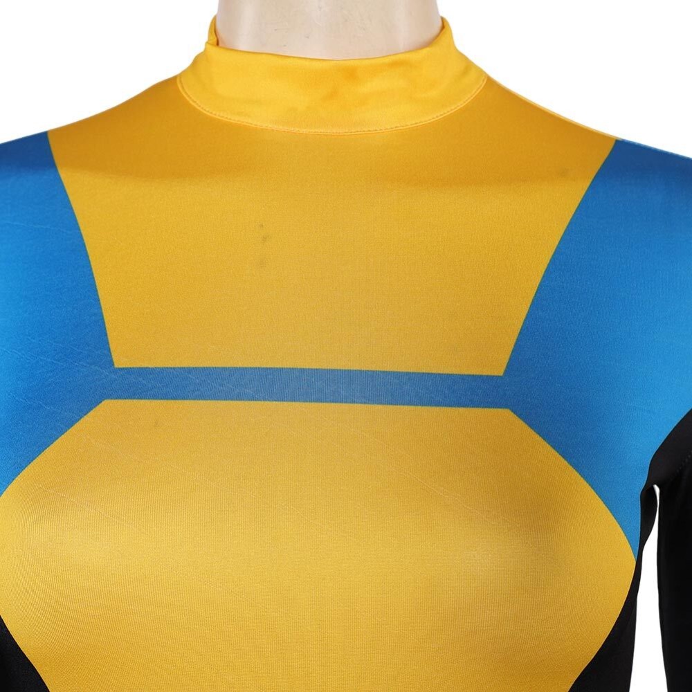Invincible Terra Grayson Yellow Jumpsuit Party Cosplay Costume Halloween Carnival Outfit