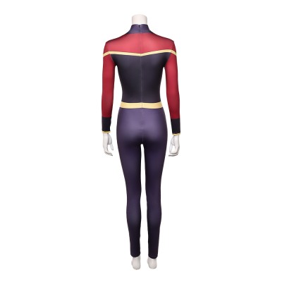 Invincible Telia Women Purple Jumpsuit Cosplay Costume Halloween Carnival Outfit