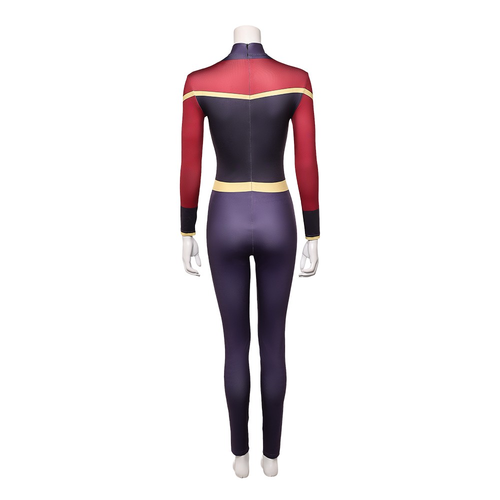 Invincible Telia Women Purple Jumpsuit Cosplay Costume Halloween Carnival Outfit