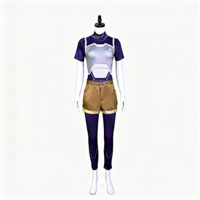 Invincible Tech Jacket Zoe Women Purple Cosplay Costume Halloween Carnival Outfit