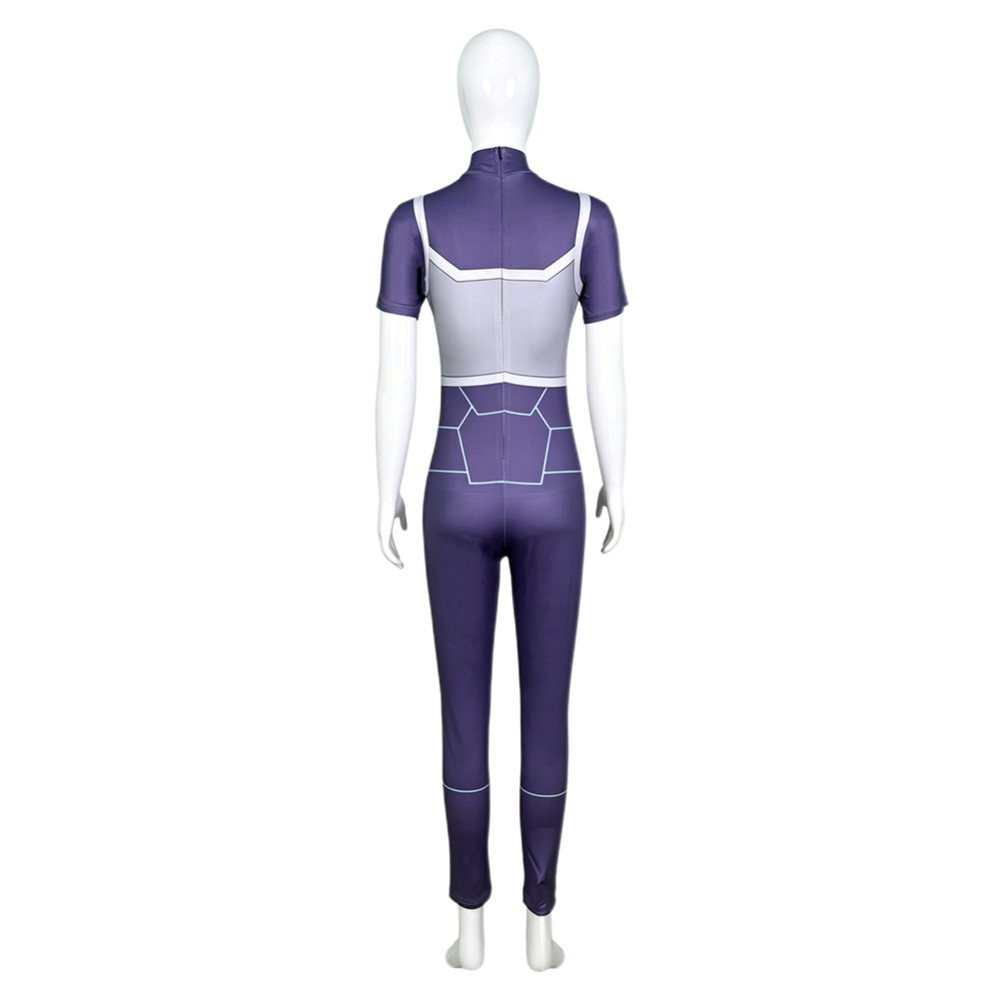 Invincible Tech Jacket Zoe Women Purple Cosplay Costume Halloween Carnival Outfit