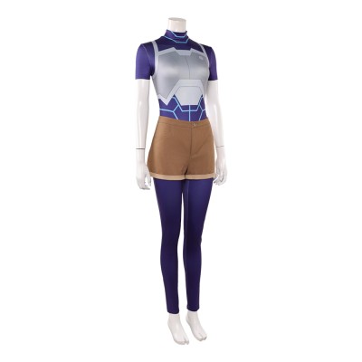 Invincible Tech Jacket Women Blue Cosplay Costume Halloween Carnival Outfit