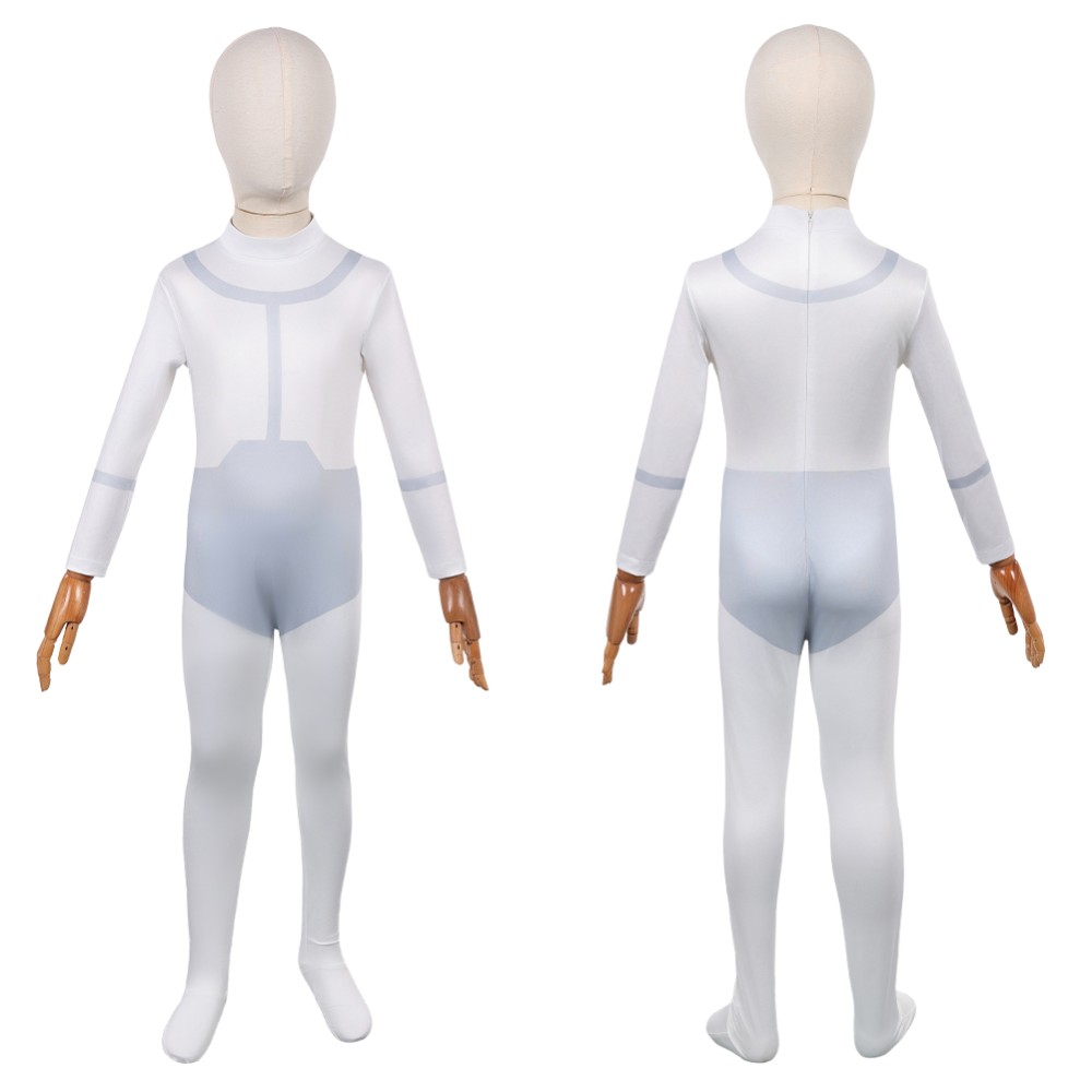 Invincible Viltrum Empire Team Uniform Kids Children White Cosplay Costume Halloween Carnival Outfit