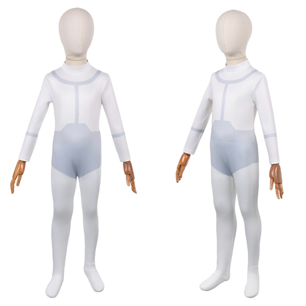 Invincible Viltrum Empire Team Uniform Kids Children White Cosplay Costume Halloween Carnival Outfit