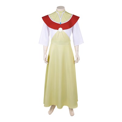 Invincible Stone Man Yellow Robe Cosplay Costume Halloween Carnival Outfit
