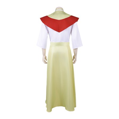 Invincible Stone Man Yellow Robe Cosplay Costume Halloween Carnival Outfit