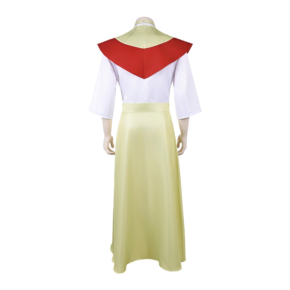 Invincible Stone Man Yellow Robe Cosplay Costume Halloween Carnival Outfit
