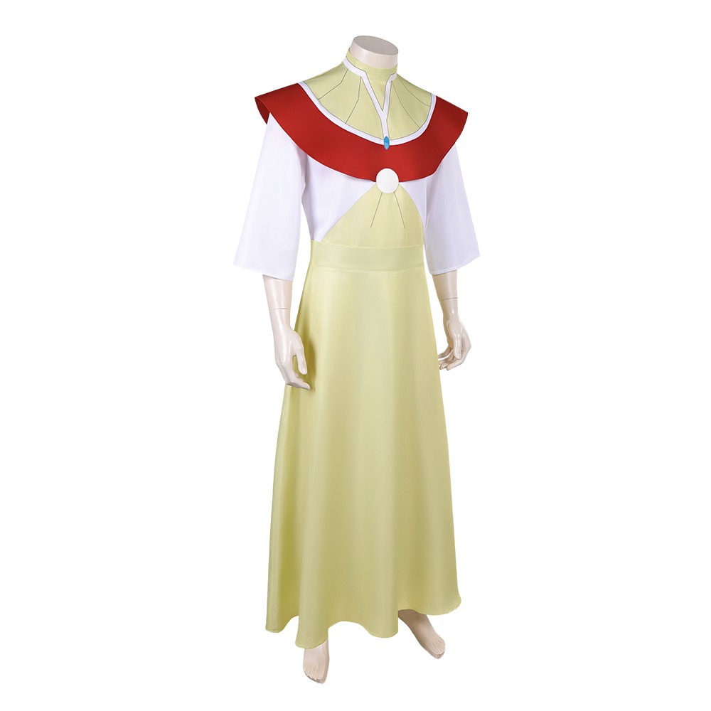 Invincible Stone Man Yellow Robe Cosplay Costume Halloween Carnival Outfit